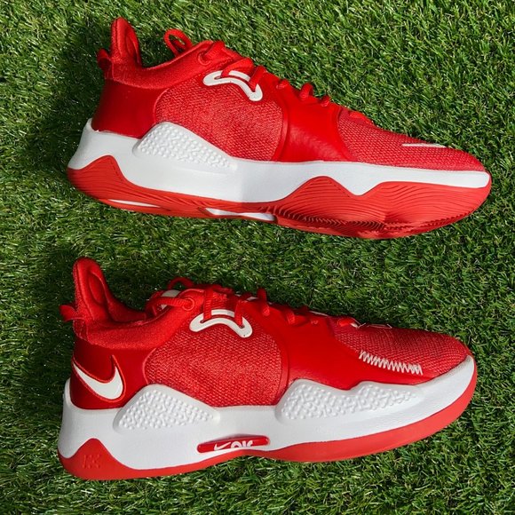 Mens Nike PG 5 TB Promo University Red White DM5045-603 Paul George Size 8.5 NEW